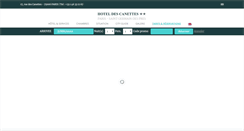 Desktop Screenshot of parishotelcanettes.com